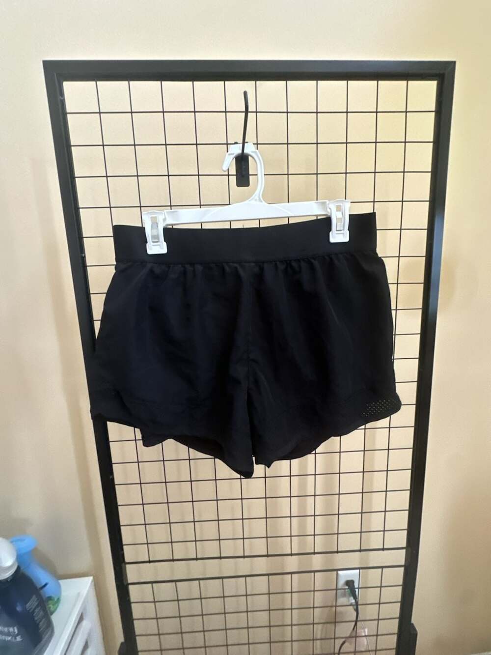 Crivit Women's High-Waist Woven Active Shorts, Black